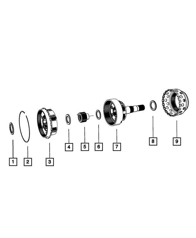 52119798AA - 68RFE; 6-Speed; Automatic Transmission: Snap Ring for Mopar Image