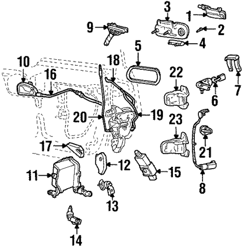Front Door for 1998 Lincoln Continental #2