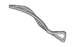 2957500900 - Body: Weatherstrip for Mercedes-Benz Image
