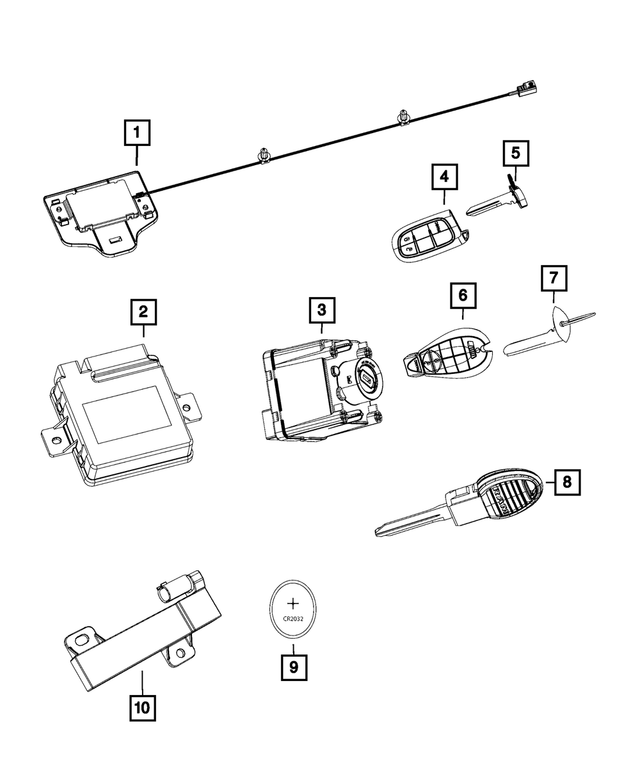 68245480AE - Electrical: Hub Receiver for Mopar Image image