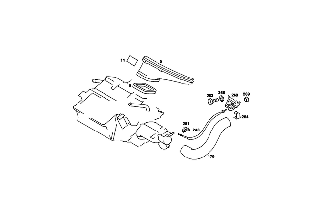 1078300219 - Heating and Ventilation: Defroster Vent for Mercedes-Benz: 350SL, 380SL, 380SLC, 450SL, 450SLC, 560SL Image image