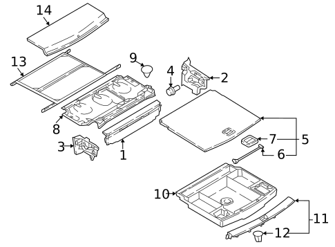 Interior Trim - Rear Body for 2022 Volkswagen Tiguan #1