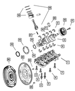 5018055AB - : Crankshaft Bearing Package for Mopar Image