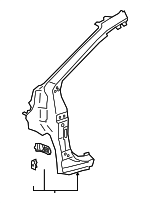 6110248060 - Body: Hinge Pillar for Lexus: RX350L, RX450hL Image
