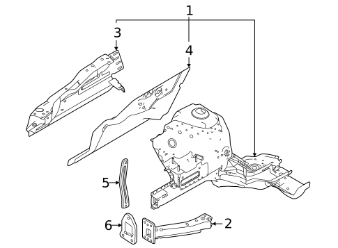 Rails & Components for 2024 Fiat 500E #0