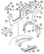 4874197AH - Body Sheet Metal Except Doors: Body Side Panel, Left for Mopar Image