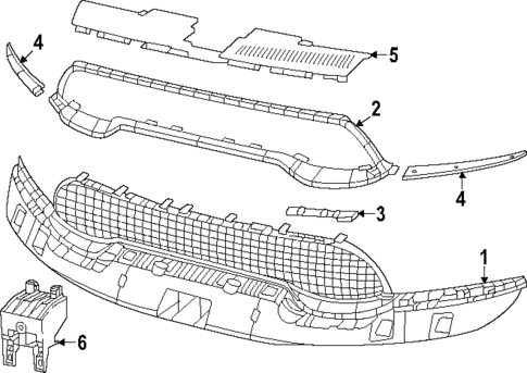 Grille & Components for 2023 Dodge Durango #0