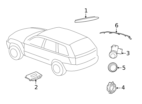 Parking Aid for 2007 Jeep Commander #0