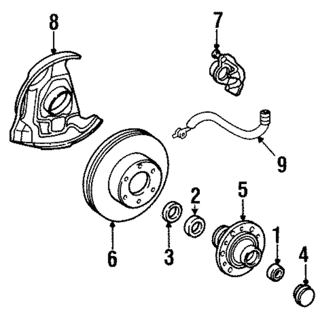 4350239105 - : Wheel Bearing And Hub Assembly for Toyota Image