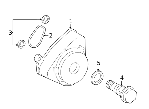 Engine Oil Cooler for 2020 Lexus NX300h #0