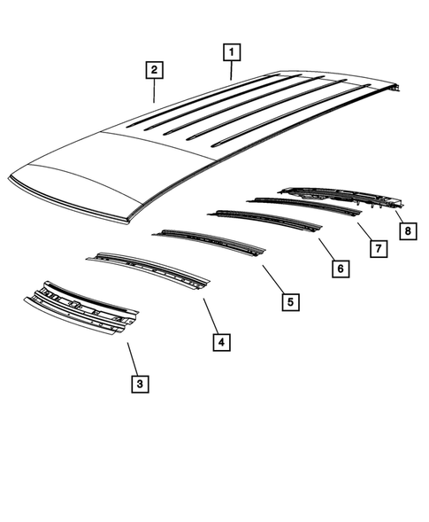 Roof for 2008 Chrysler Town & Country #0