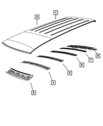 5020647AF - Body Sheet Metal Except Doors: Roof Panel for Chrysler: Town &amp; Country | Dodge: Grand Caravan | Ram: C/V Image