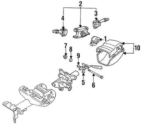 Shroud, Switches & Levers for 1998 Toyota Celica #0