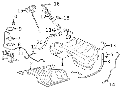 Fuel System Components for 2010 Jaguar XK #0