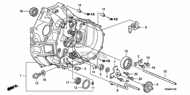 MT Clutch Case (V6) for 2010 Honda Accord #0