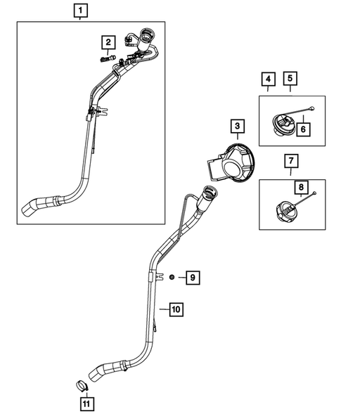 Fuel Tank Filler Tube for 2013 Chrysler Town & Country #0