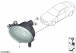 63177248911 - Lighting: Fog Lights, Left for BMW Image