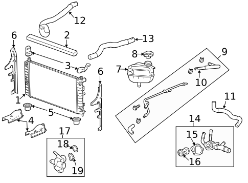Radiator & Components for 2009 Pontiac G6 #0