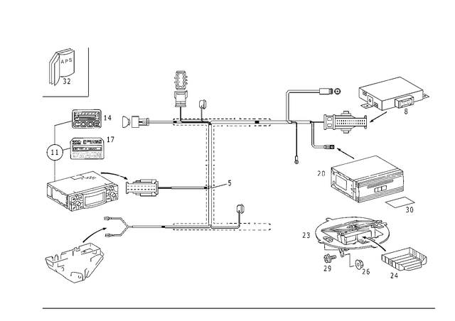 2025405707 - Electrical System: Wiring Harness for Mercedes-Benz: C280, C43 AMG Image image