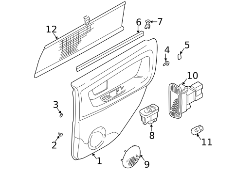Rear Door for 1999 Volvo V70 #1