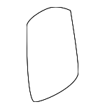 9420733 - Body: Door Trim Panel Cap for Volvo: S70, V70 Image