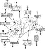 Z5A869036 - : Emission Label for Mazda: Protege Image