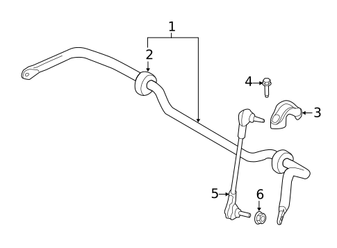 Stabilizer Bar & Components for 2014 Mini Cooper #1