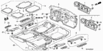 74251SDBA01 - Interior/Bumper: INSULATOR, DASHBOARD (OUTER) for Honda Image