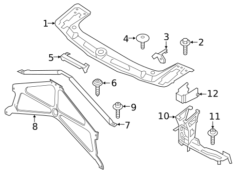 Radiator Support for 2020 BMW 430i #0