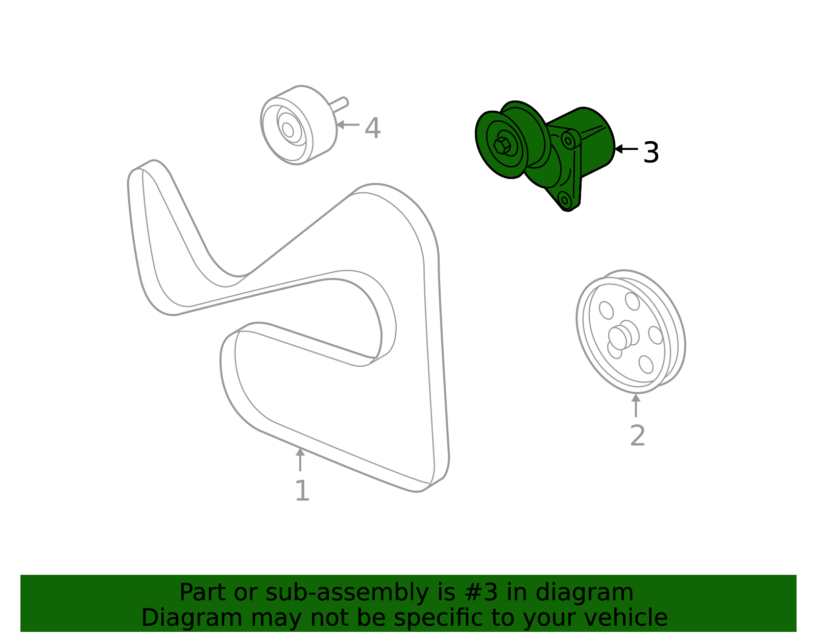 2N1Z-8678-BD - Accessory Drive Belt Idler Pulley | My Ford Parts