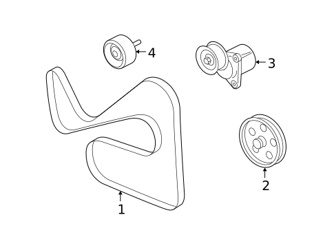 Belts & Pulleys for 2005 Mercury Mariner #0