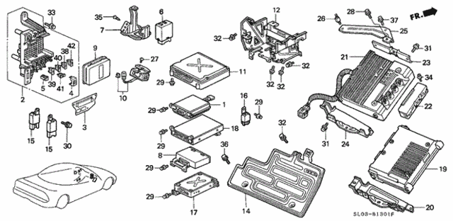 Control Unit (2) for 1993 Acura NSX #0