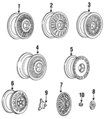 3634727 - Suspension: Wheel for Cadillac: Allante, Seville Image