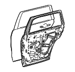 6700335250 - : Door Shell for Toyota: 4Runner Image