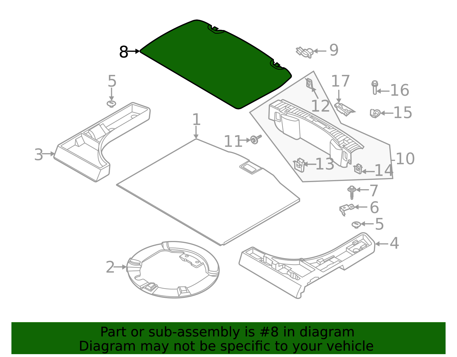 LJ6Z-78550A74-AC - Easy Access Cargo Shade 2020-2025 Ford Escape