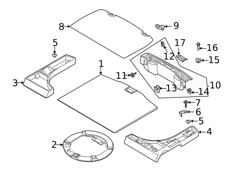 Interior Trim - Rear Body for 2023 Ford Escape #0