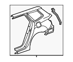 4646TL7A90ZZ - Body: Quarter Panel for Acura Image