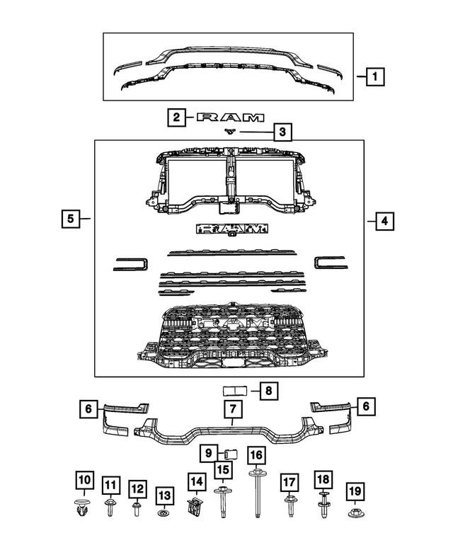 68437724AA - Exterior Ornamentation: Screw for Mopar Image
