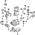 1404700459 - Emission System: Vapor Canister for Mercedes-Benz Image