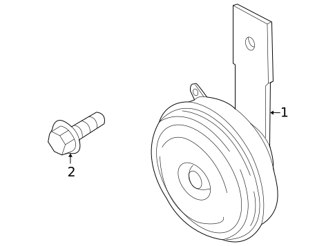 Horn for 2006 Mazda MX-5 Miata #0
