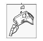 K2N268860F02 - : Trunk Side Trim - Passenger Side (RH) for Kia: Spectra Image