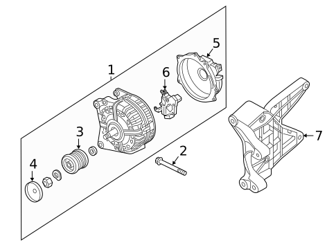Alternator/Generator & Related Components for 2023 Audi SQ5 Sportback #0
