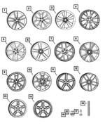 68320572AA - : Wheel-Aluminum for Dodge: Challenger Image