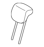 864801LF1A - Body: Headrest for Infiniti Image