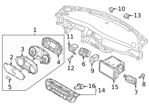 Controls for 2018 Kia Optima #1