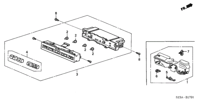 A/C Control (Navi) for 2004 Acura RL #0