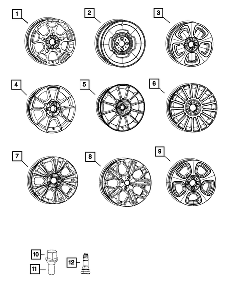 Wheels, Tires and Hardware for 2018 Fiat 500 #0