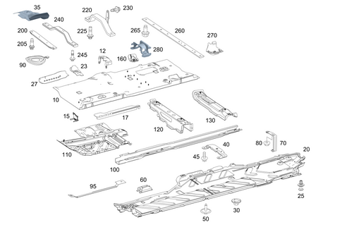 Front Floor for 2025 Mercedes-Benz E53 AMG #0