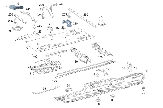 2136803125 - Substructure: Dampening, Long. Member for Mercedes-Benz: AMG GT 43, AMG GT 53, AMG GT 63, AMG GT 63 S, AMG GT 63 S E Performance, CLS450, CLS53 AMG, E300, E350, E400, E43 AMG, E450, E53 AMG, E63 AMG S, GLC300, GLC43 AMG, GLC63 AMG, GLC63 AMG S Image image