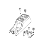 5SV551D2AD - Interior Trim: Floor Console for Chrysler: Pacifica, Voyager Image